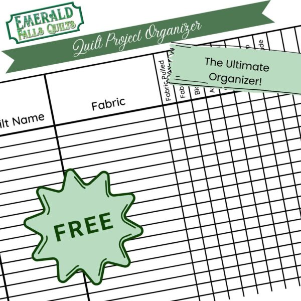 Free Printable Quilt Project Tracker and Organizers - It's Only Fabric ...